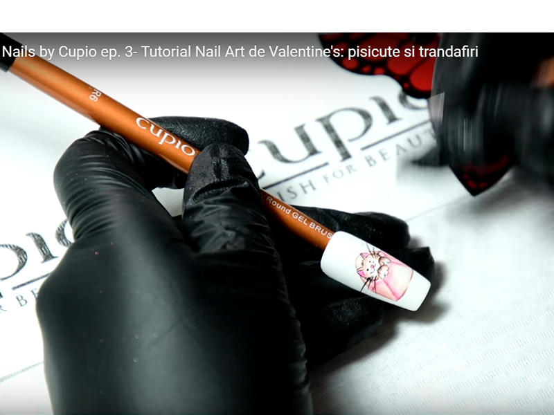 Nails by Cupio Ep. 3- Tutorial Nail Art de Valentine’s: pisicuțe și trandafiri